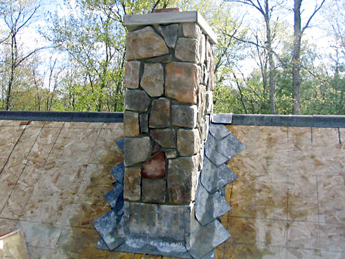 Meyer Masonry Stone Chimney